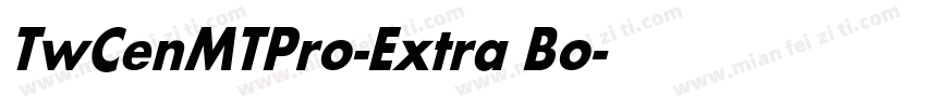 TwCenMTPro-Extra Bo字体转换